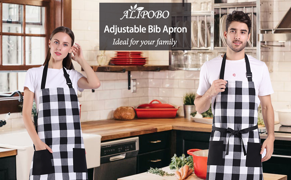 ALIPOBO Waterproof Apron For Men And Women, Durable Heavy Duty Extra ...