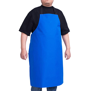 ALIPOBO Waterproof Apron for Men and Women, Durable Heavy Duty Extra Long Adjustable Bib Apron for Kitchen Cooking, Dish Washing, Butcher, Dog Grooming, Blue